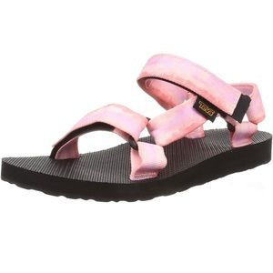 Teva Women's Original Universal Pink Tie-dye Sandal Size 8